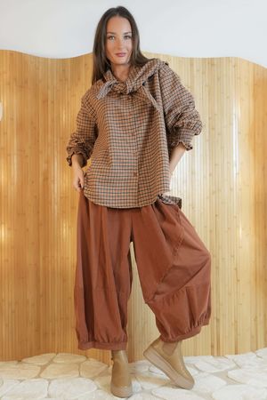 Cooper Needlecord Panel Bloom Pant Rust